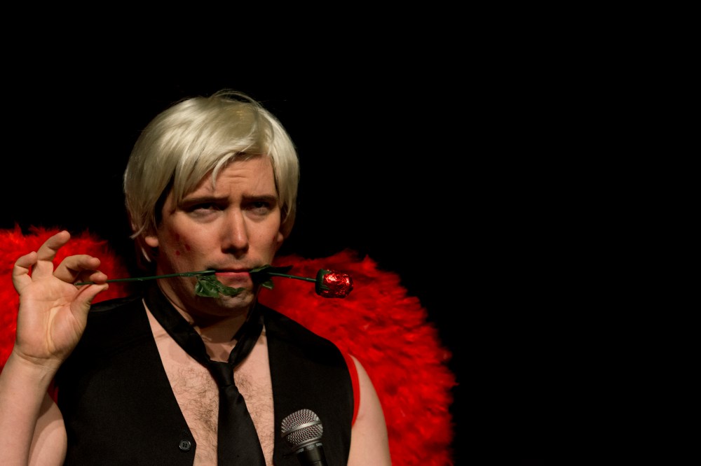 ABCs of Love2, Adam Bailey as Adult Baby Cupid, pic by Fee Gunn